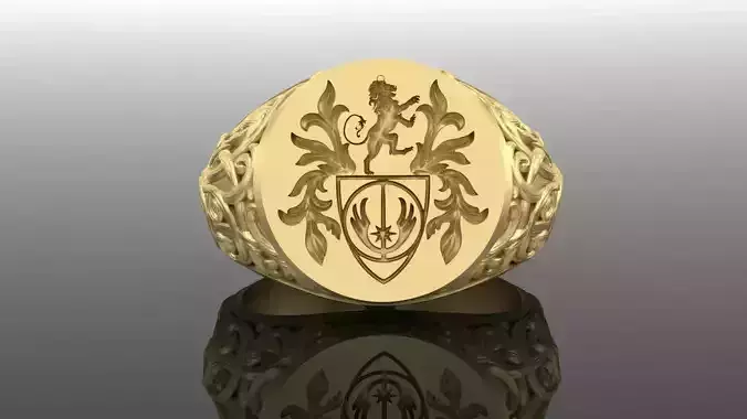Brutal Ring  with lion  