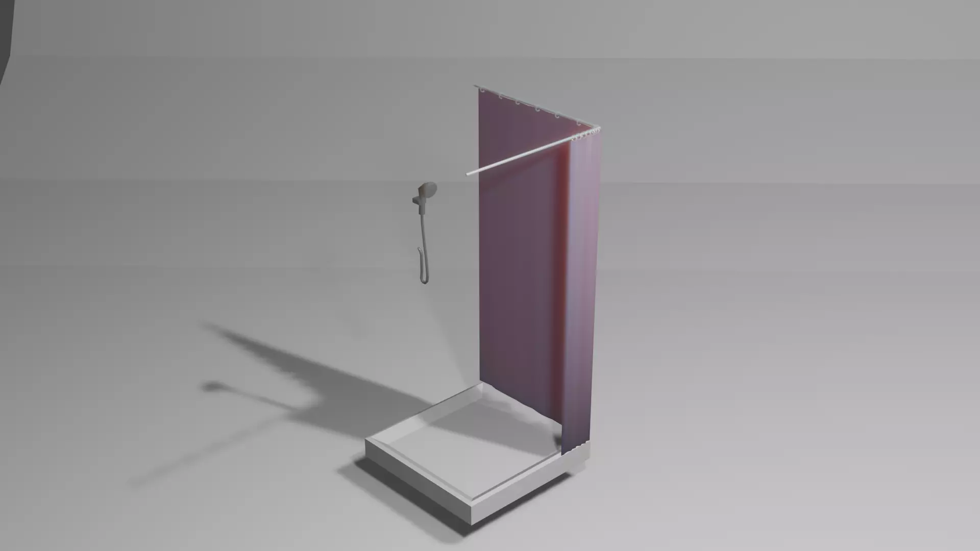 shower cabin Free low-poly 3D model_0