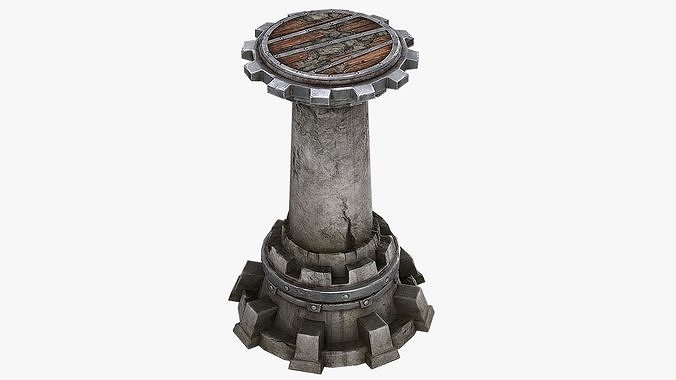 Tower Defense Low-poly 3D model
