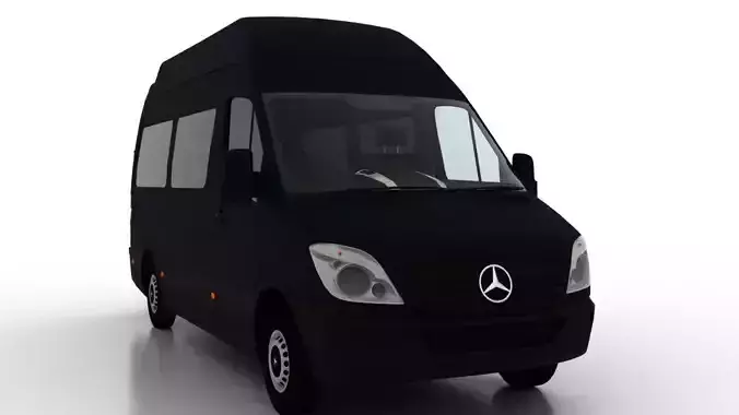 Mercedes Benz Sprinter L2H3 2009 Passenger UK 3D model