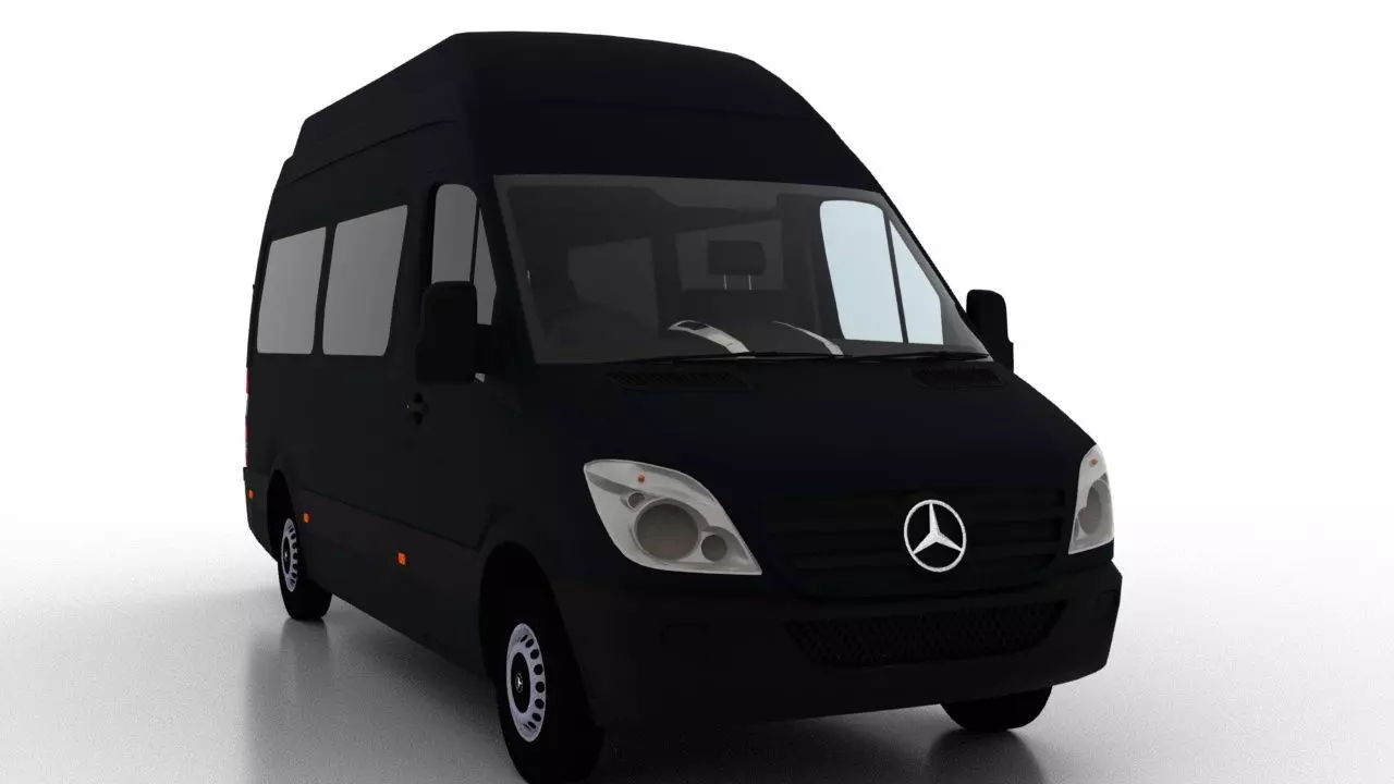 Mercedes Benz Sprinter L2H3 2009 Passenger UK 3D model