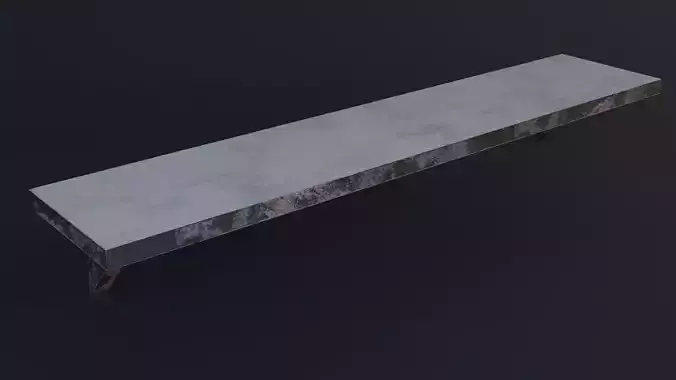 5wooden shelf game ready low poly 3D model Low-poly 3D model Low-poly 3D model
