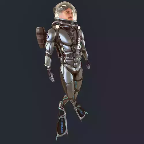 FUTURISTIC DIVER 3D model