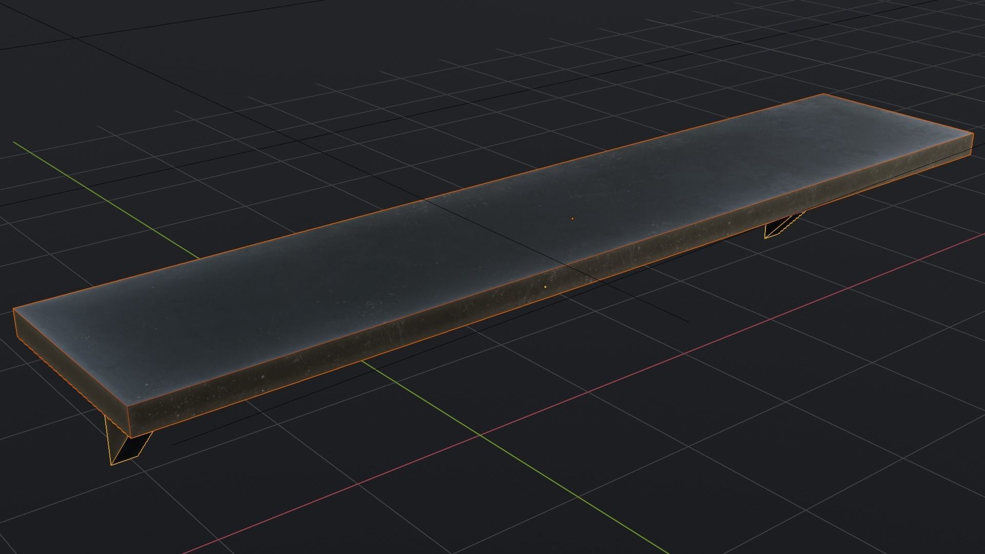6wooden shelf game ready low poly 3D model Low-poly 3D model Low-poly 3D model_1