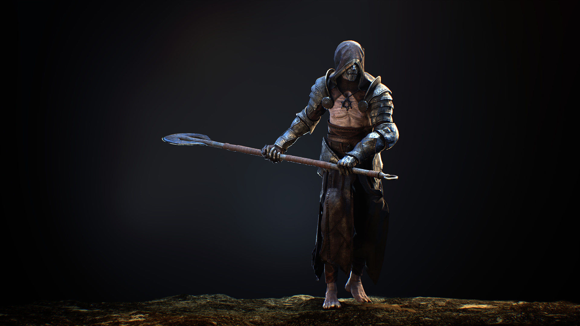 Heretic game ready realistic fantasy character Ue 4-5 and Unity Low-poly 3D model_13