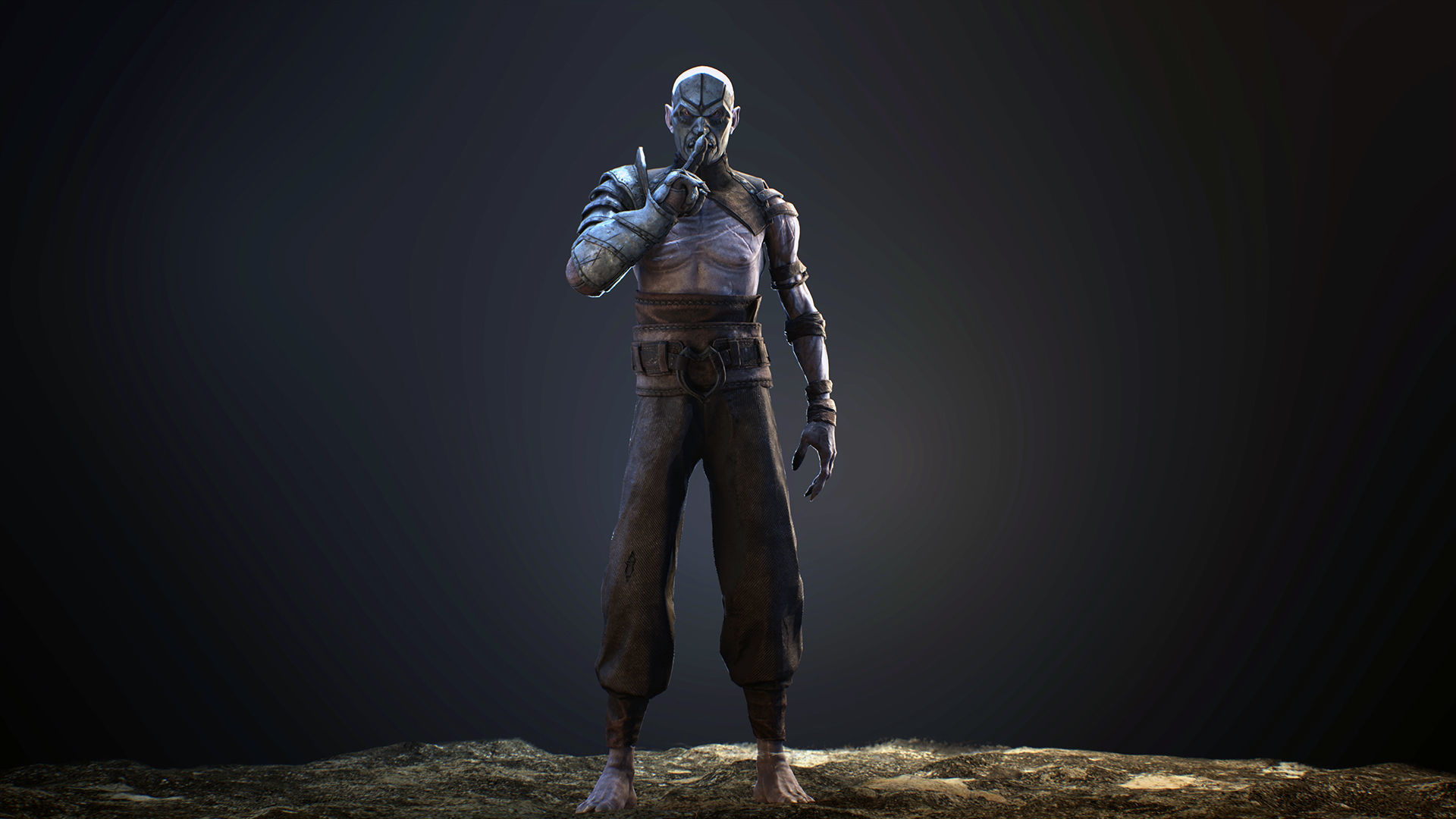 Heretic game ready realistic fantasy character Ue 4-5 and Unity Low-poly 3D model_19