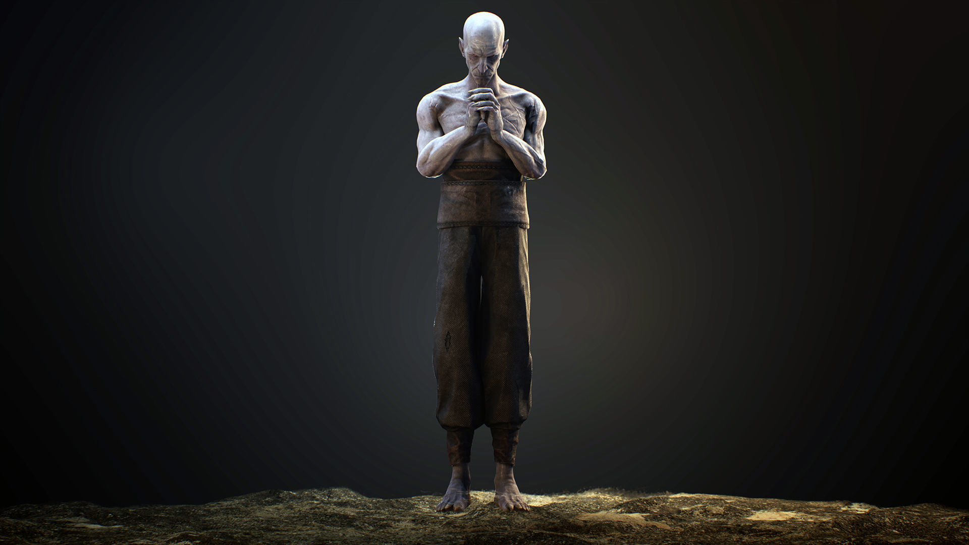 Heretic game ready realistic fantasy character Ue 4-5 and Unity Low-poly 3D model_18