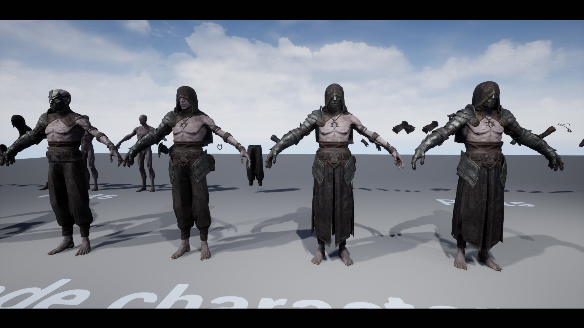 Heretic game ready realistic fantasy character Ue 4-5 and Unity Low-poly 3D model_28