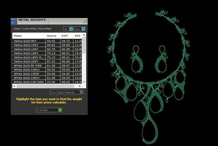 luxury party set - necklace set 3D print model_8