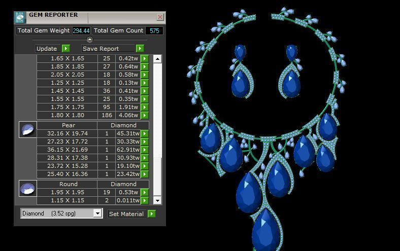 luxury party set - necklace set 3D print model_6