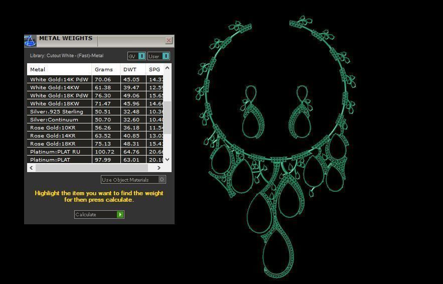 luxury party set - necklace set 3D print model_9