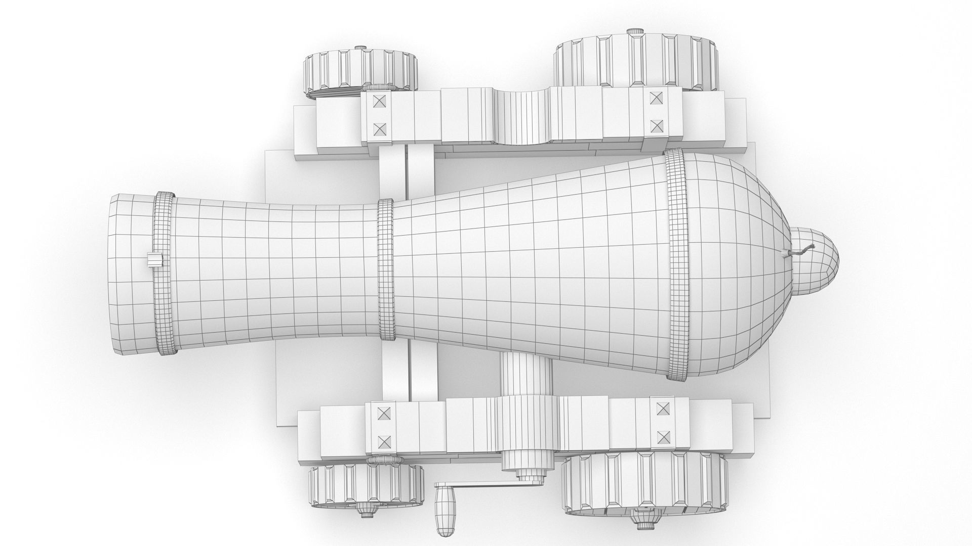 Cartoon Cannon 3D model_11