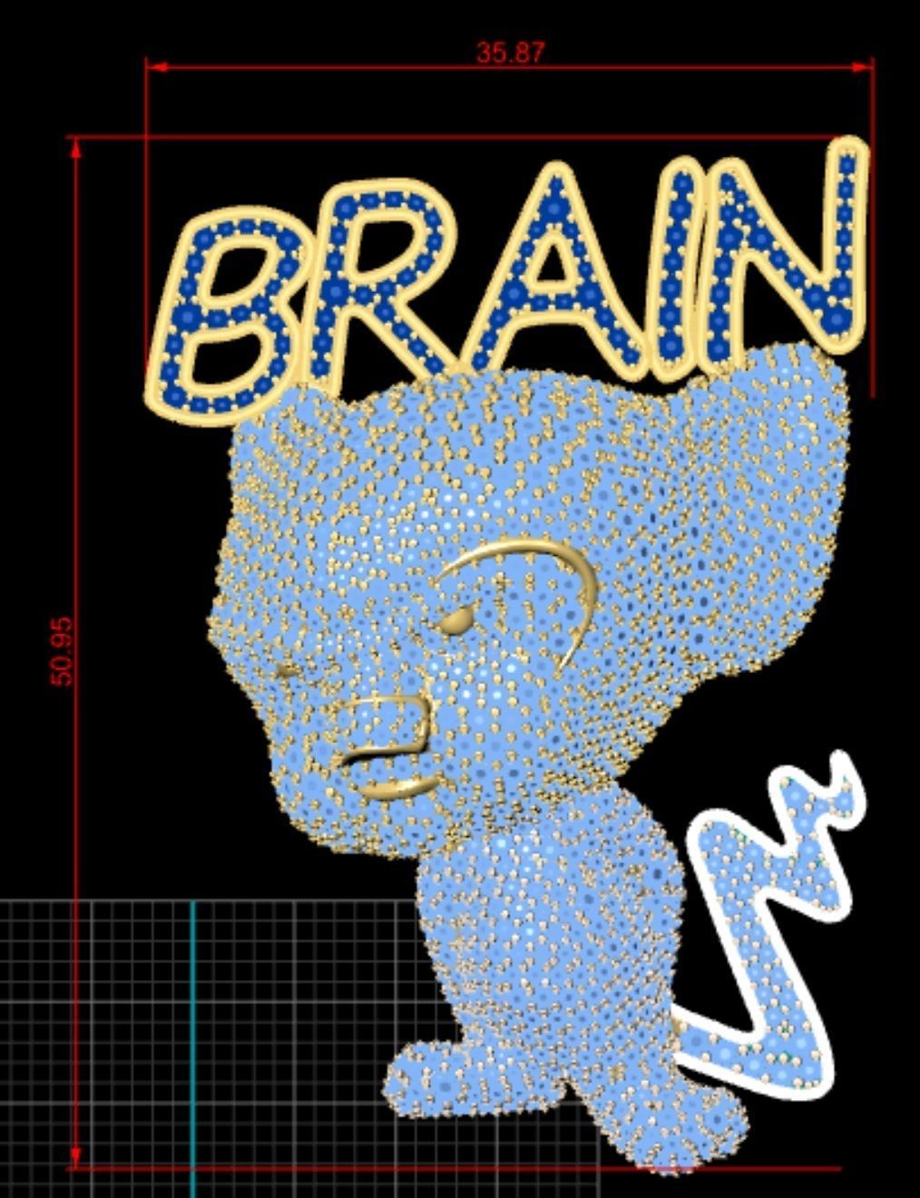 Pinky and the brain 3D print model_4