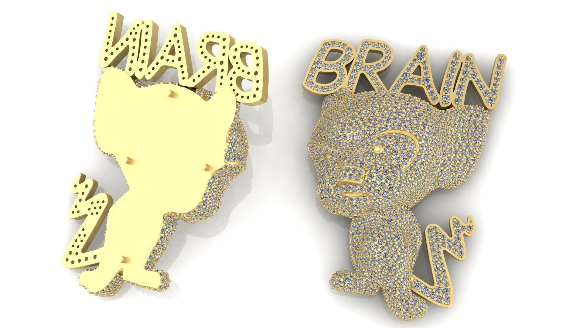 Pinky and the brain 3D print model_3