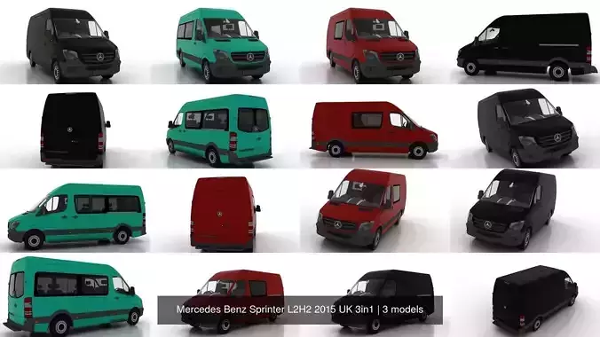 Mercedes Benz Sprinter L2H2 2015 UK 3in1