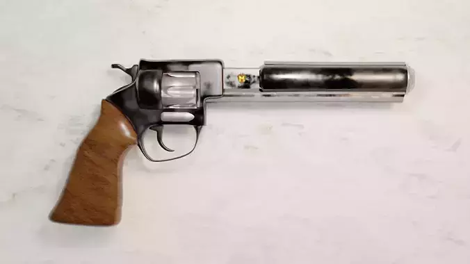 Revolver Gun model