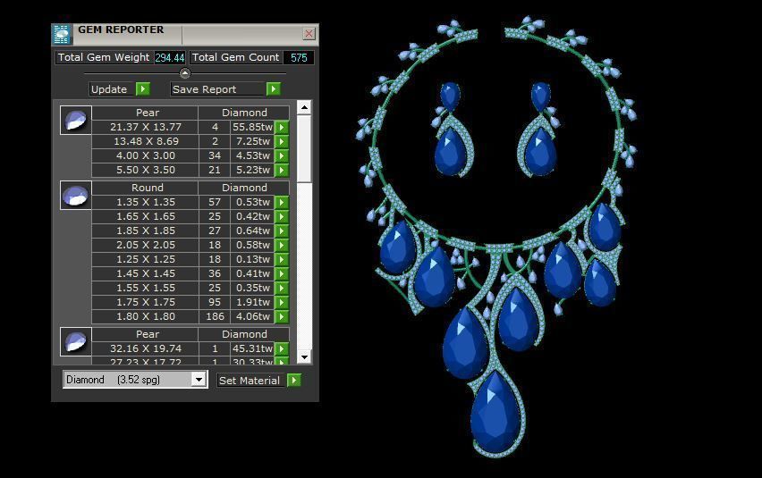 luxury party set - necklace set 3D print model_5