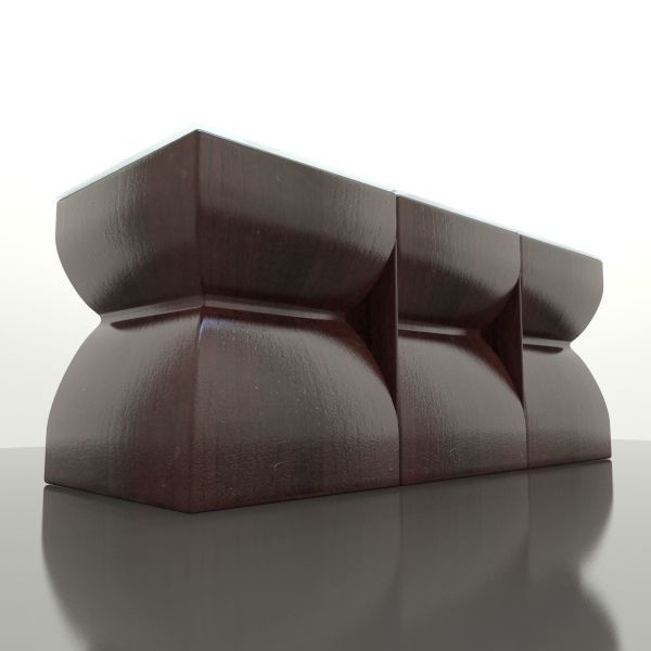 Modular Coffee Table 3D model_2