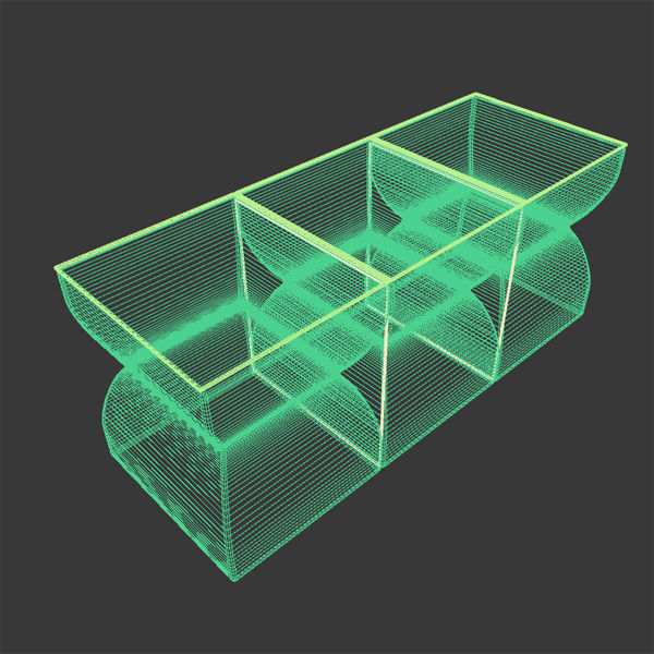 Modular Coffee Table 3D model_5