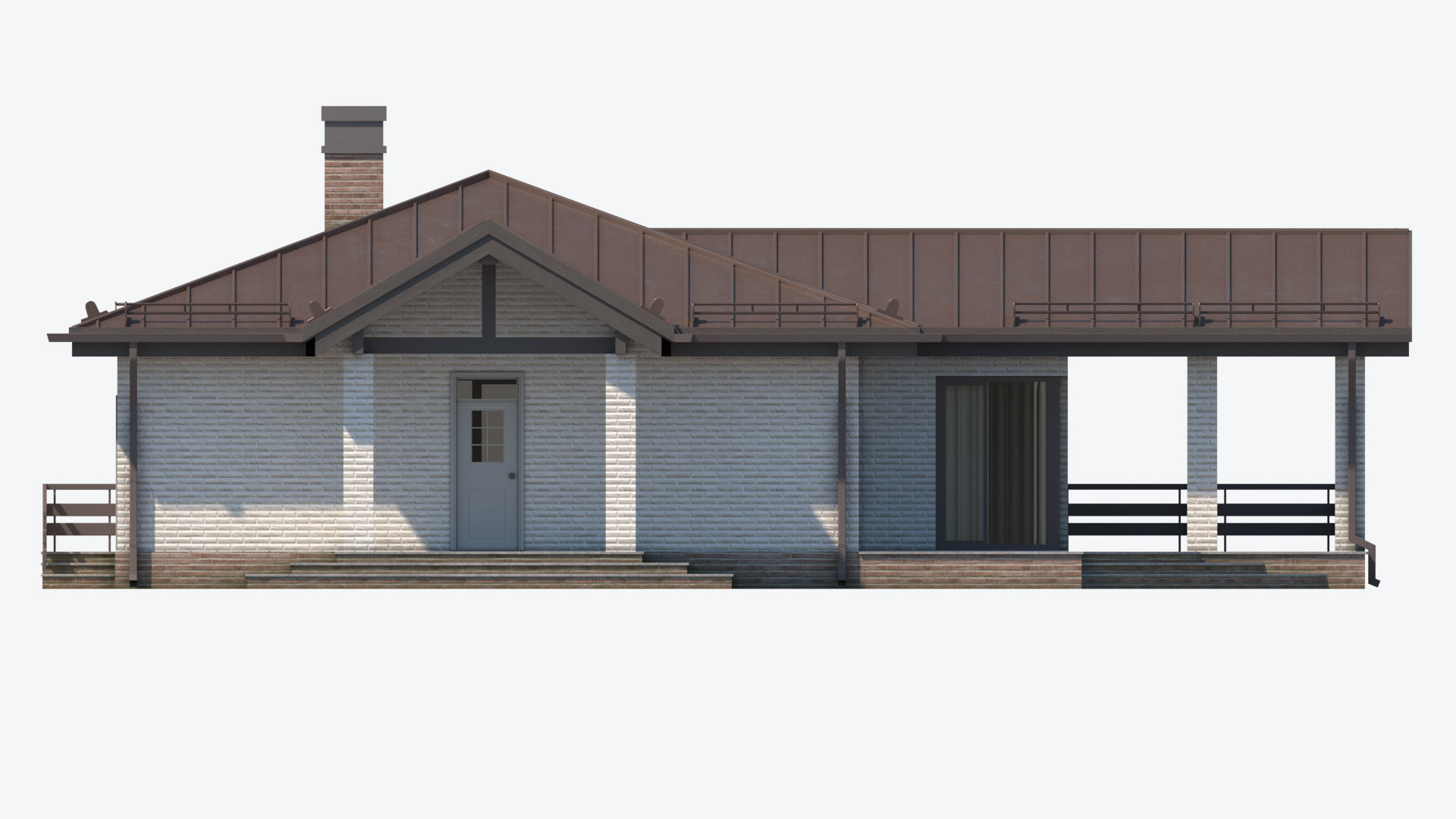 Residential House 11 Low-poly 3D model_10