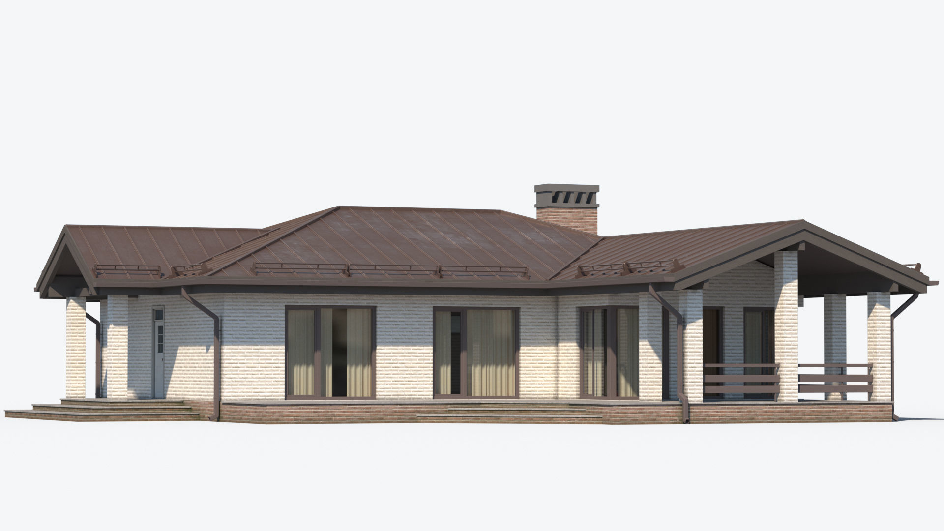 Residential House 11 Low-poly 3D model_2