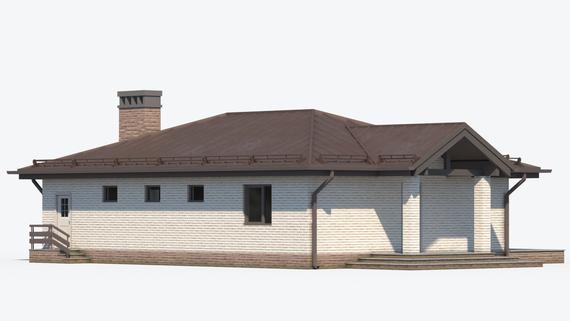 Residential House 11 Low-poly 3D model_6