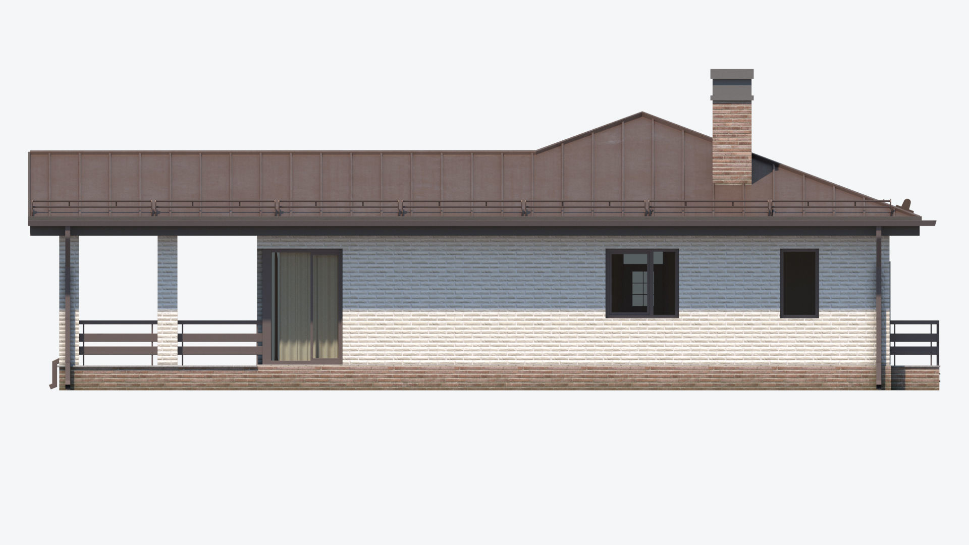 Residential House 11 Low-poly 3D model_8