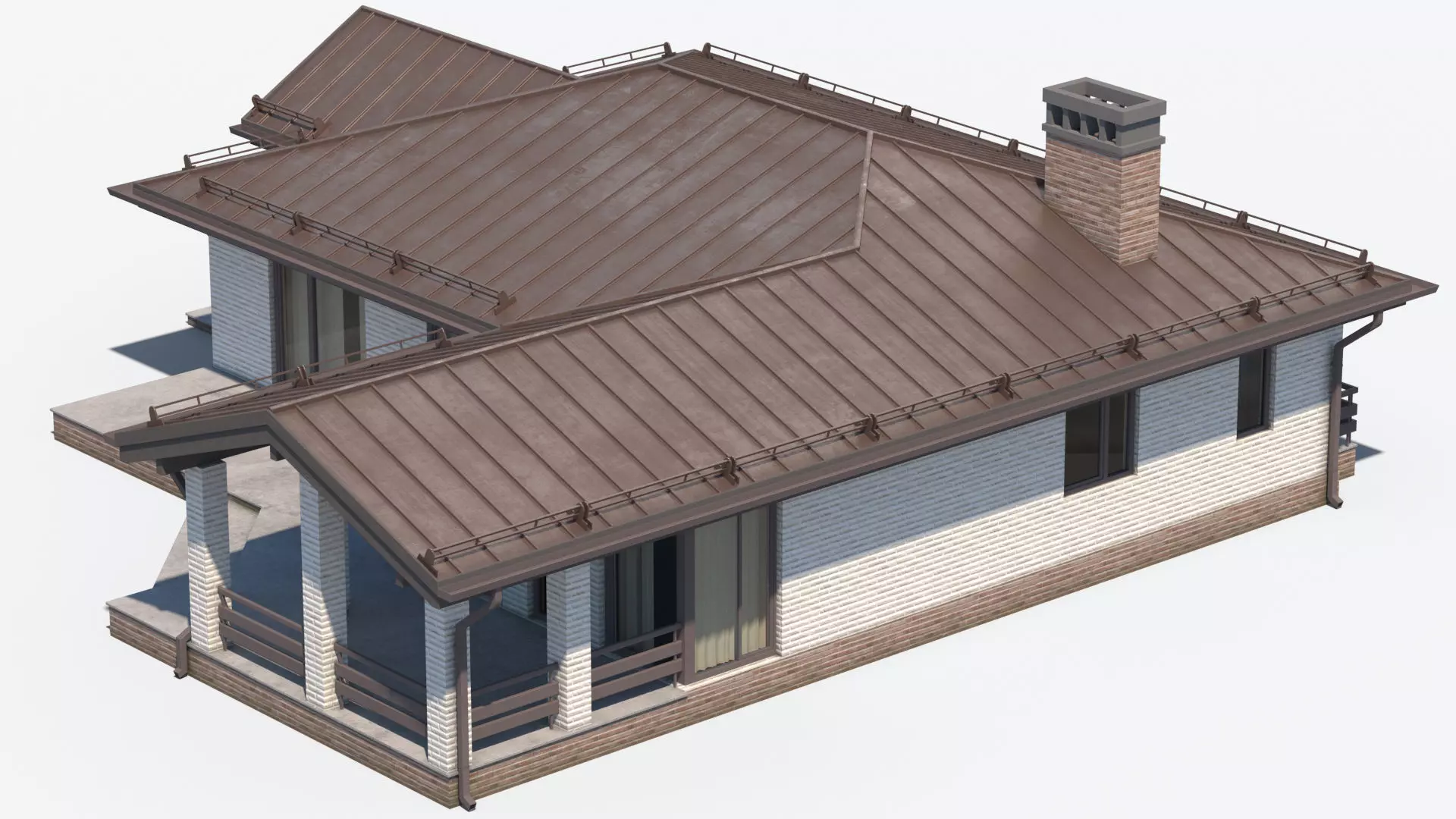 Residential House 11 Low-poly 3D model_0