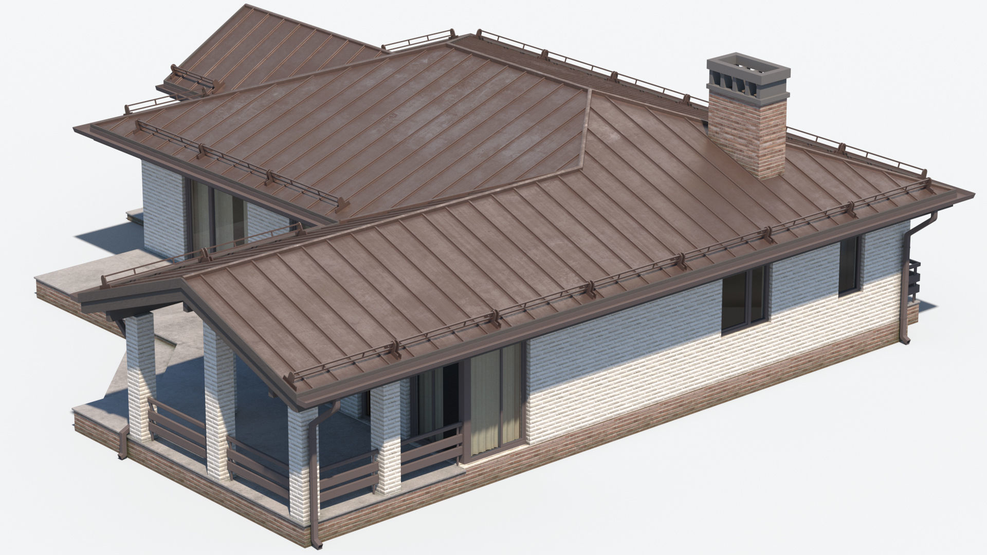 Residential House 11 Low-poly 3D model_1