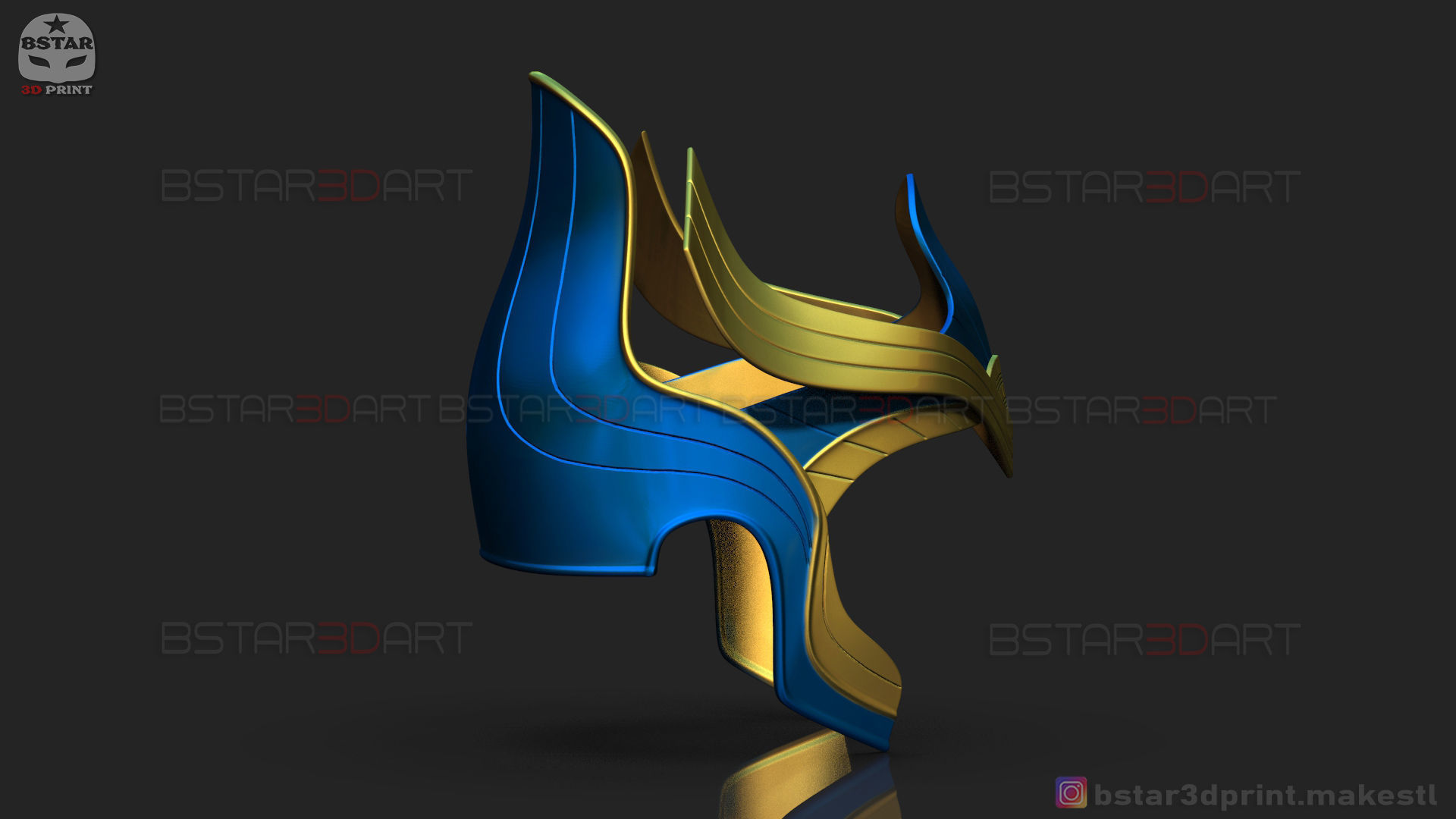 AJAK Crown - Salma Hayek Helmet - Eternals Marvel Movie 2021 3D print model_12