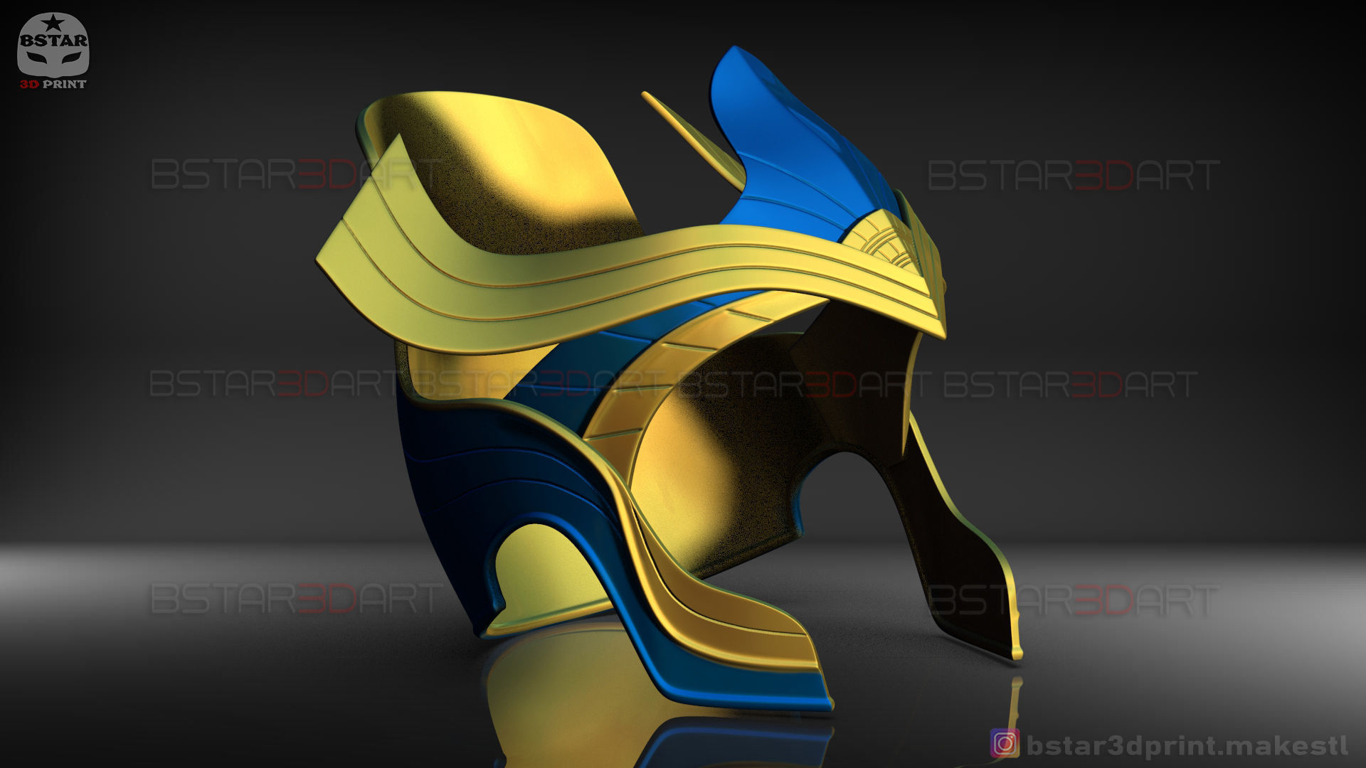 AJAK Crown - Salma Hayek Helmet - Eternals Marvel Movie 2021 3D print model_24