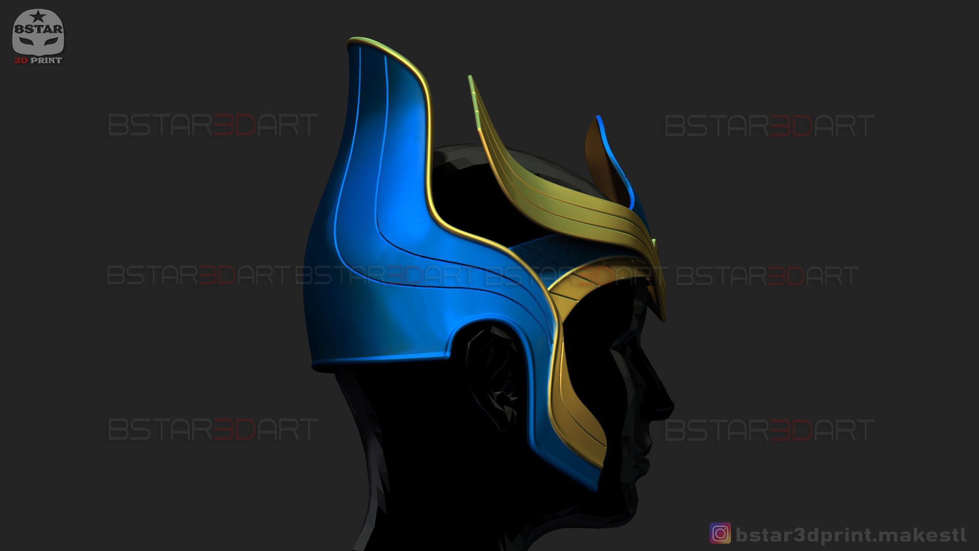 AJAK Crown - Salma Hayek Helmet - Eternals Marvel Movie 2021 3D print model_5