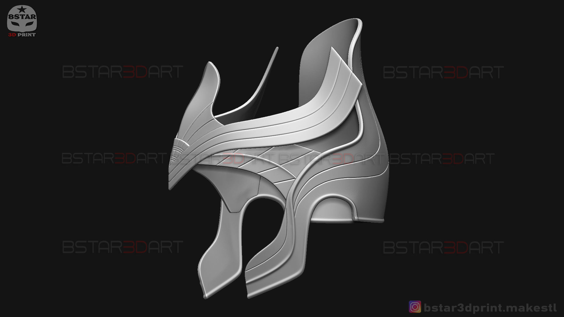 AJAK Crown - Salma Hayek Helmet - Eternals Marvel Movie 2021 3D print model_15