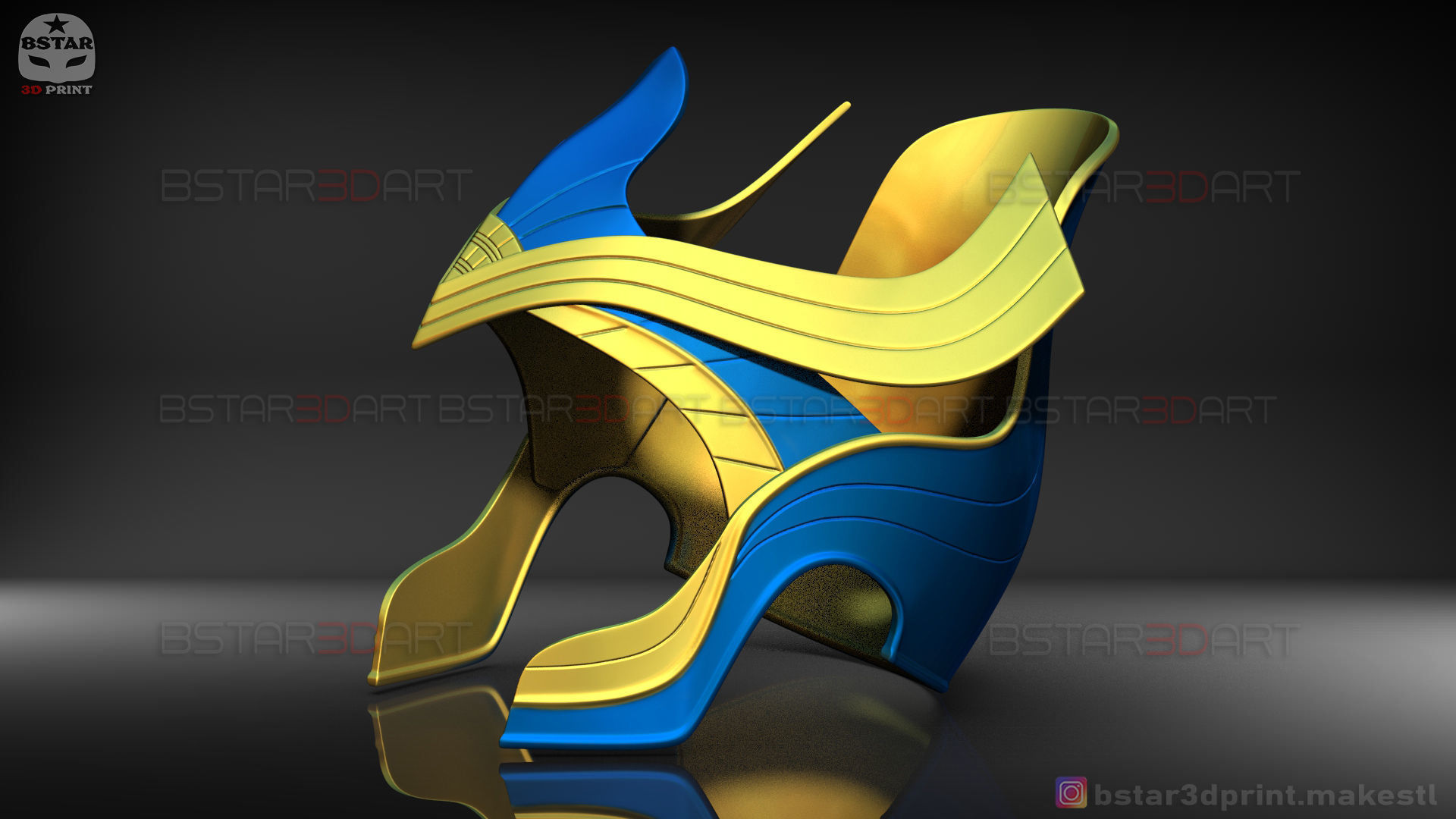 AJAK Crown - Salma Hayek Helmet - Eternals Marvel Movie 2021 3D print model_23