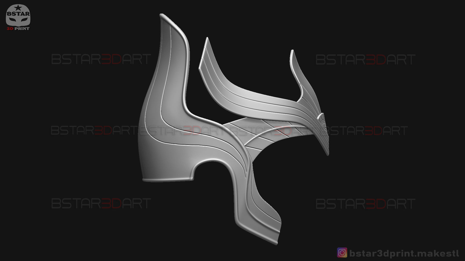 AJAK Crown - Salma Hayek Helmet - Eternals Marvel Movie 2021 3D print model_20