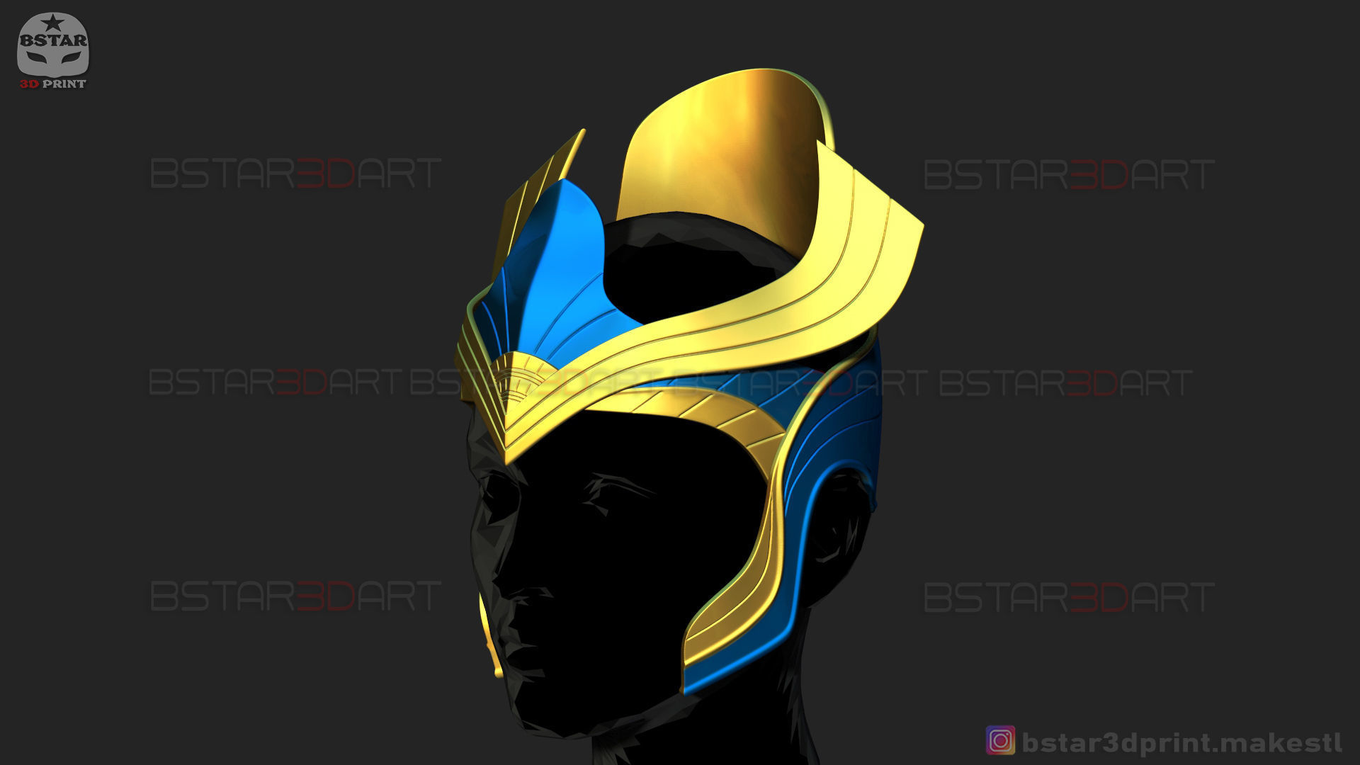 AJAK Crown - Salma Hayek Helmet - Eternals Marvel Movie 2021 3D print model_1
