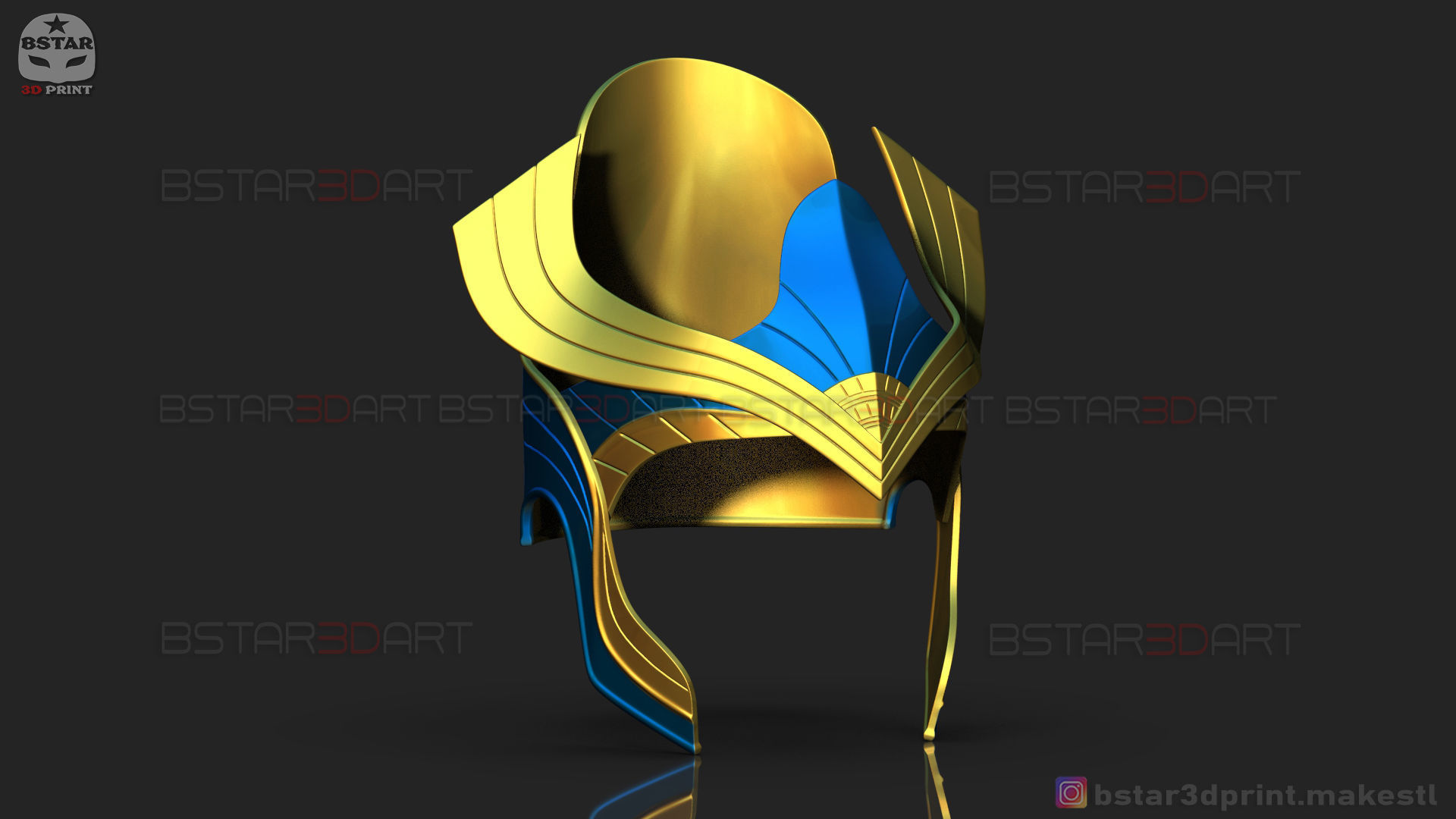 AJAK Crown - Salma Hayek Helmet - Eternals Marvel Movie 2021 3D print model_13