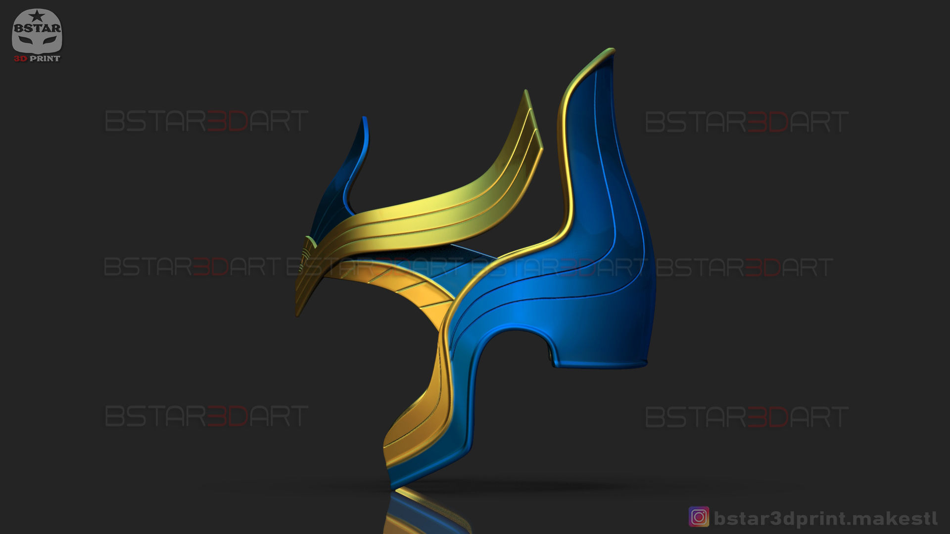 AJAK Crown - Salma Hayek Helmet - Eternals Marvel Movie 2021 3D print model_9