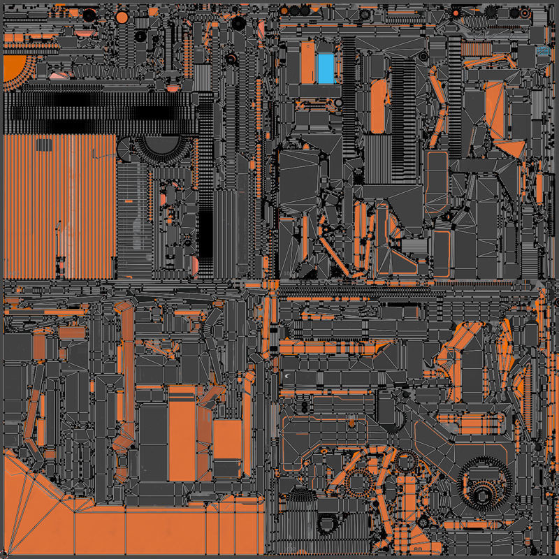 Sci-Fi elements Low-poly 3D model_7