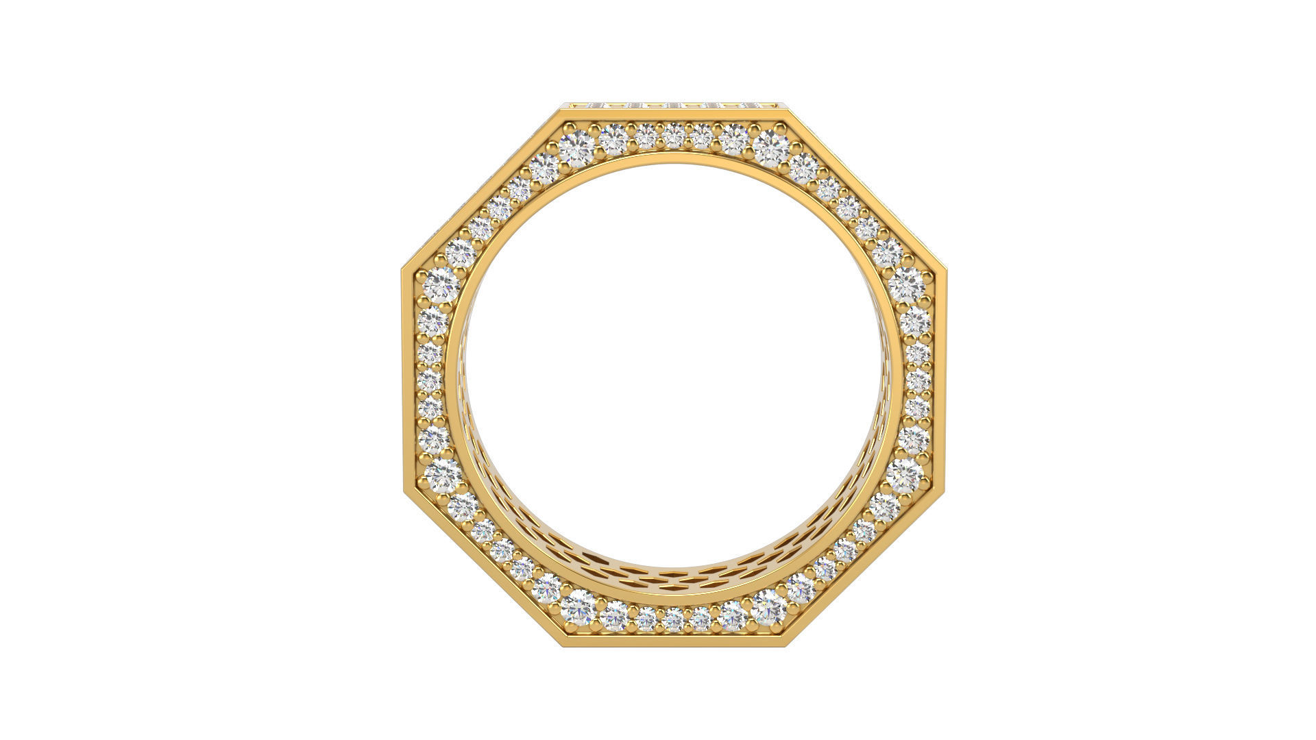 Ring N8 Size 7 3D print model_3