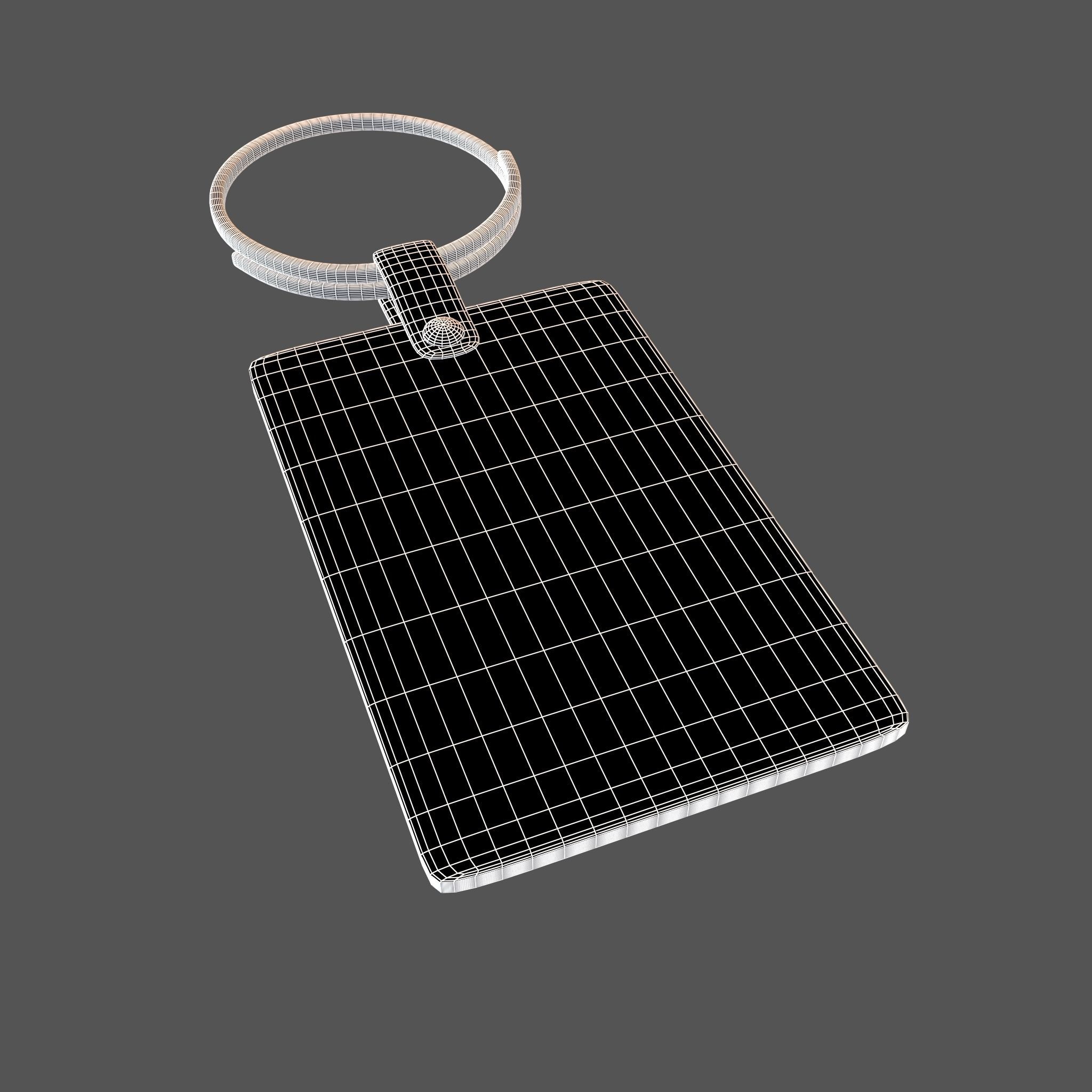 Key Ring v5 002 Low-poly 3D model_5