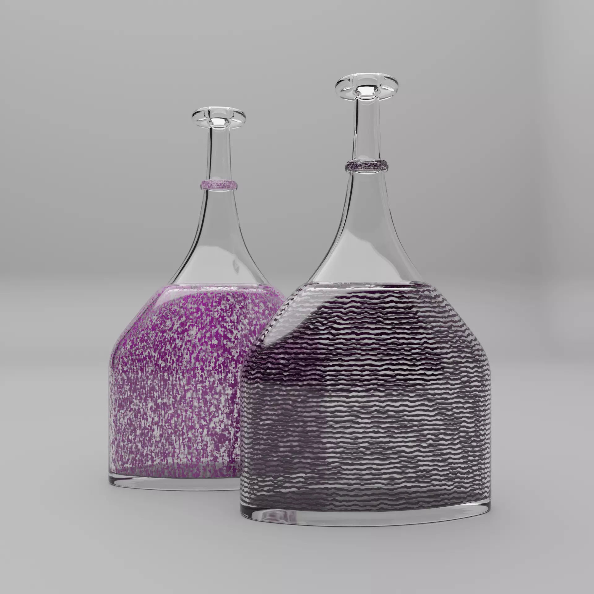 Decorative glass vase 3D model