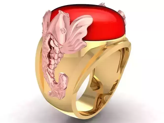 fengshui carp ring 2472