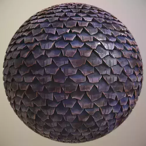 Stylized Roof  PBR seamless material Texture