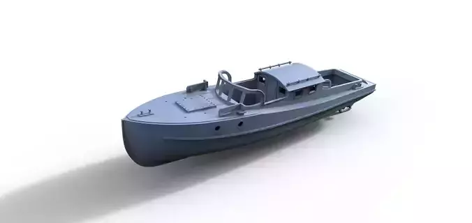 Chief boat for battleship Bismarck 3D print model