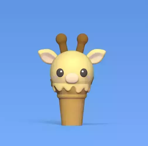Giraffe Ice Cream 3D print model