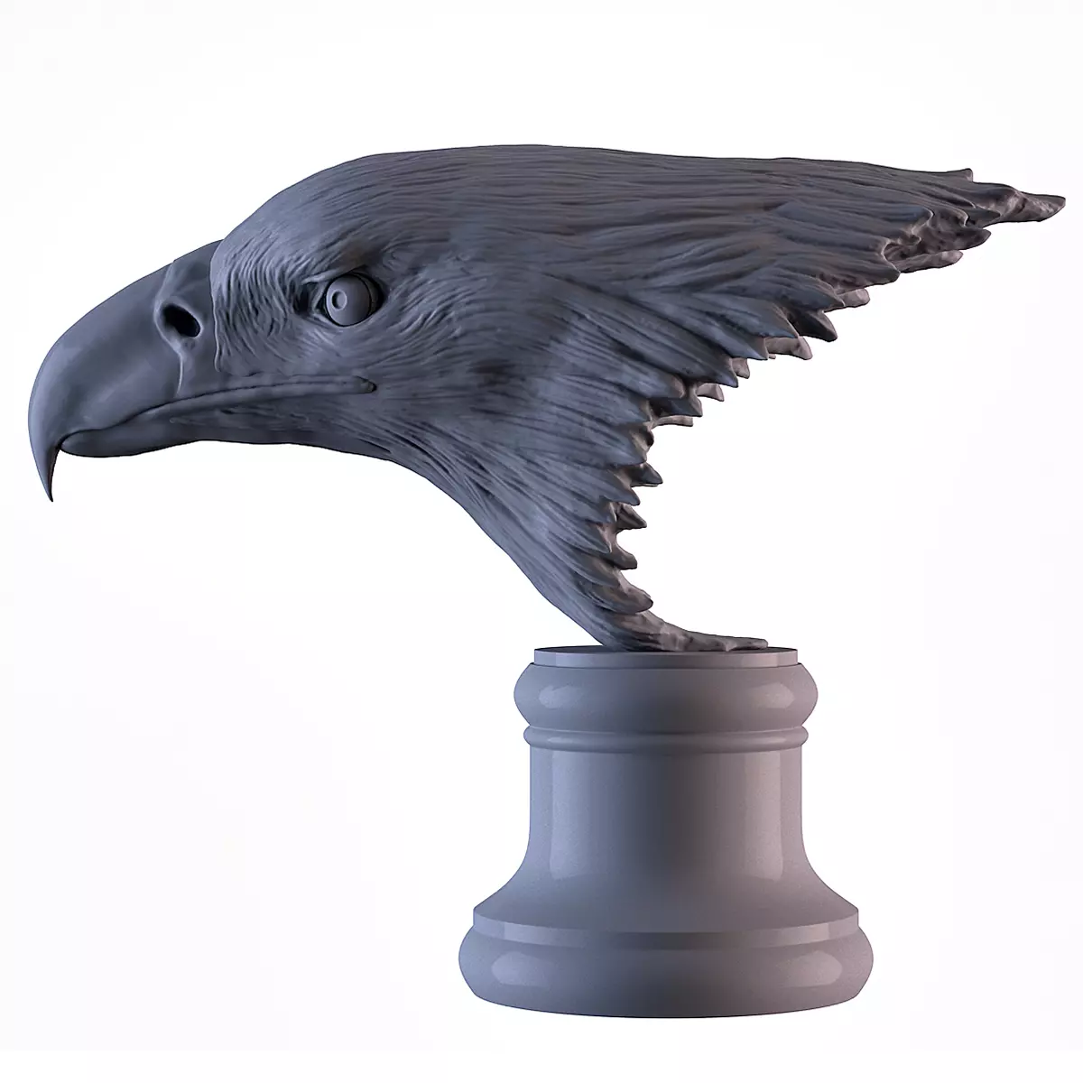 Eagle head 3D print model