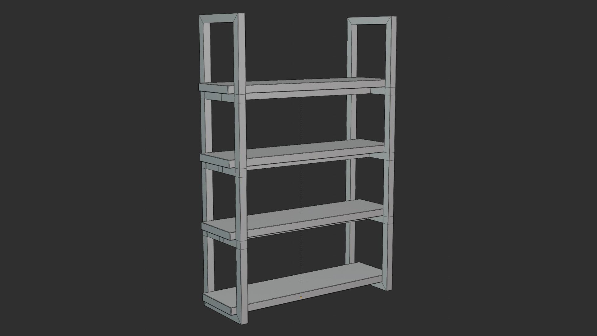 Klasika Series Bookcase Set of 3 pieces 3D model_10