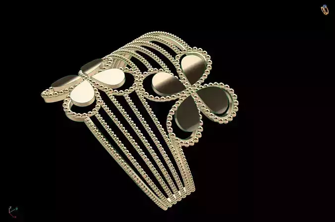 Ring 7 gold leaf hair comb