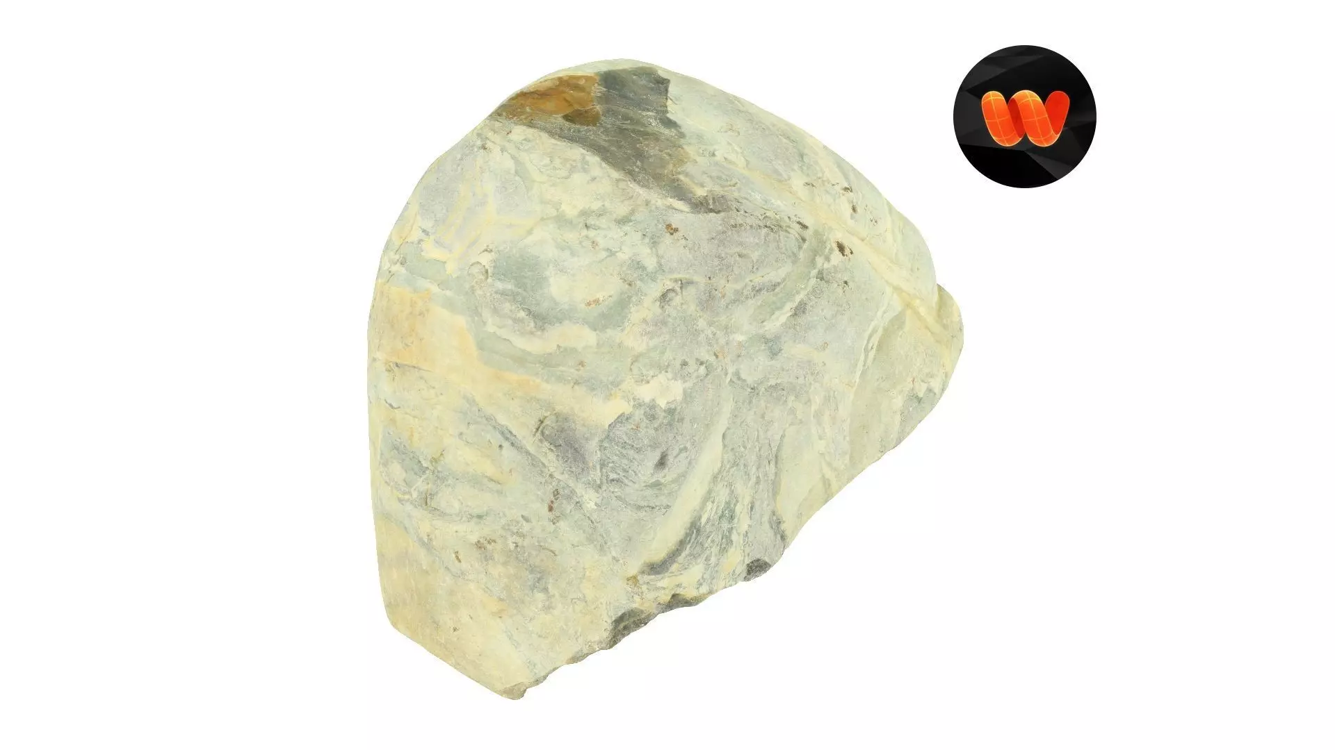 Natural Stone Raw Scanned 3D model_0